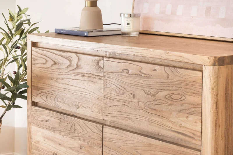 COMODA LUNA - OLMO MACIZO en Madera natural - Cómodas, Uruguay | La Iberica, vista 10