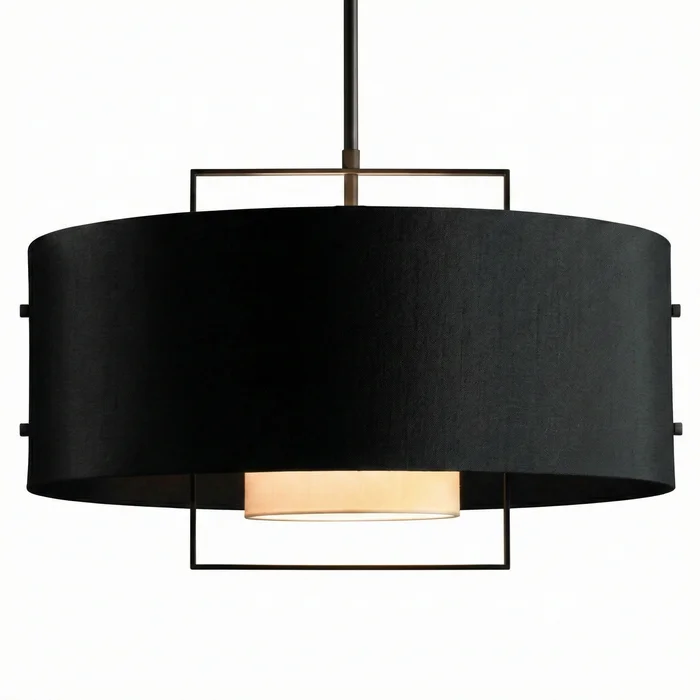 Colgante Aura Frame Noir en Negro - Lámparas colgantes, Uruguay | La Perla