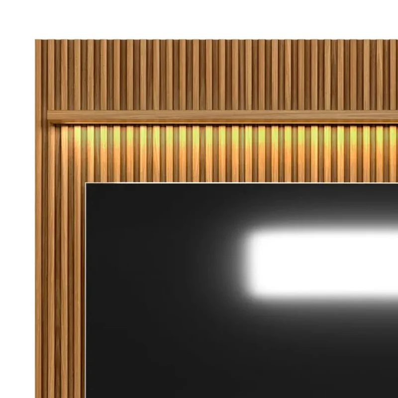 Modular para Tv Ouro Rack + Panel 1.8 - Línea Haus en Madera natural - Muebles para TV, Uruguay | Ecowood, vista 3