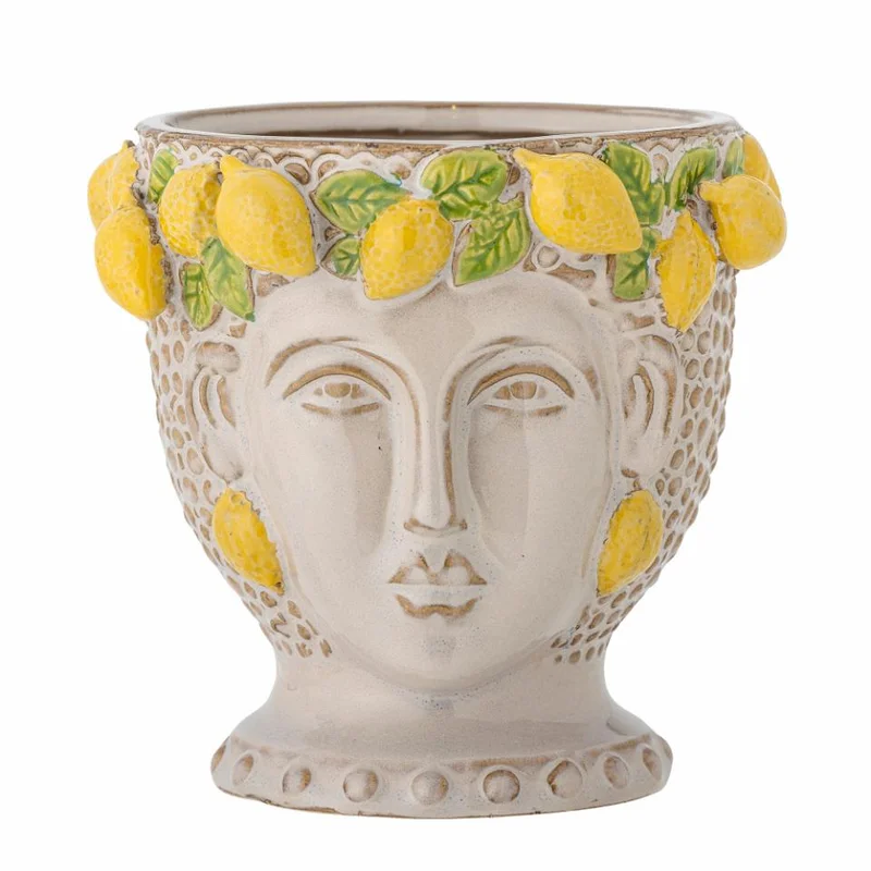 Maceta Limone en Blanco - Decoración, Uruguay | Martinika Deco, vista 3