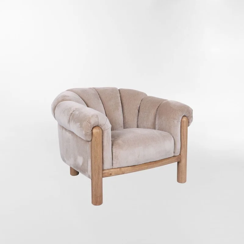 POLTRONA DUSHI Beige en Beige - Butacas, banquetas y puffs, Uruguay | Viasono, vista 3