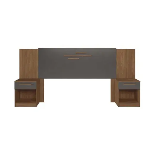 Respaldo Dormitorio 2 Plazas Queen Mesas De Luz 1 Cajon - Respaldos de cama, Uruguay | Lais Muebles