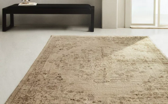 ALFOMBRA LANA ESTAMPADO FLORAL en Beige - Alfombras, Uruguay | Zara Home