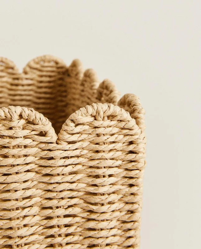 CESTA ONDAS PEQUEÑA en Beige - Canastos, Uruguay | Zara Home, vista 7