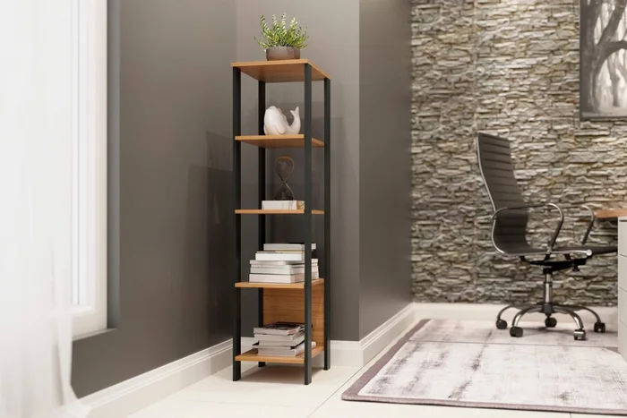 Torre con 5 Estantes 100% MDF - Linea Factory - Bibliotecas, Uruguay | Balton, vista 5