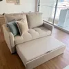 Sofá Cama Dallas 2 Cuerpos 150cm - Beige Aqua Block - Sillones y sofás, Uruguay | Berna home, vista 3 de 7