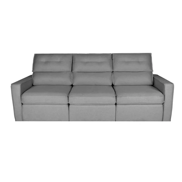 Sofa Retractil 3 Cuerpos Tela Gris Ambar en Gris - Sillones y sofás, Uruguay | Divino, vista 2