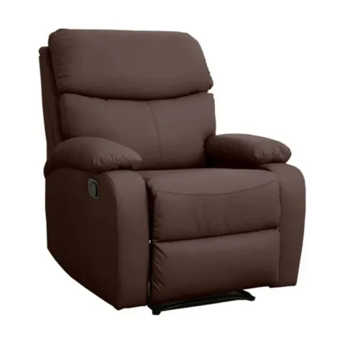 Sillón Reclinable 1 Cuerpo Marrón en Marrón - Sillones y sofás, Uruguay | La Cueva Muebles, vista 2