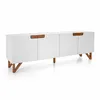 VAJILLERO 4 PUERTAS - LACA OFF WHITE - DETALLES MADERA CLARA en Madera natural - Aparadores y recibidores, Uruguay | Champagne Home, vista 1 de 2