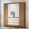 Ropero 4 puertas, 6c CADIS c/Espejo Blanco - Roperos y placares, Uruguay | Que Sal Muebleria, vista 6 de 9