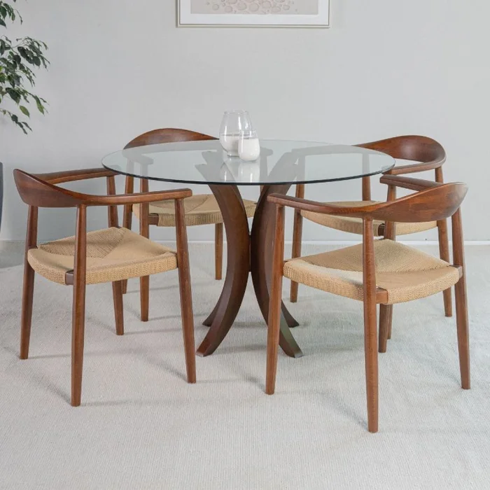 Base para Mesa Pies Curvos en Marrón - Mesas de comedor, Uruguay | Fábrica Italiana