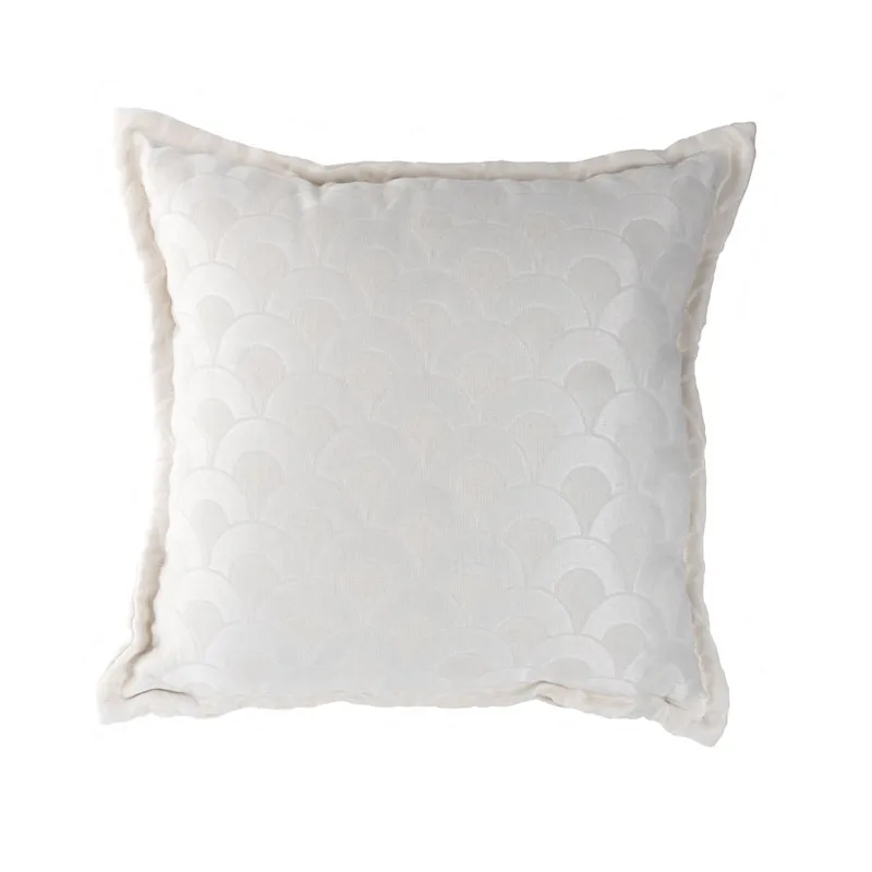 Almohadon Dalia Blanco - Textiles, Uruguay | Tutto Deco