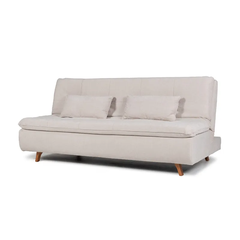 Sofá Cama Maira - Tela Microfibra - 10285 (Beige) en Beige - Sillones y sofás, Uruguay | NYR