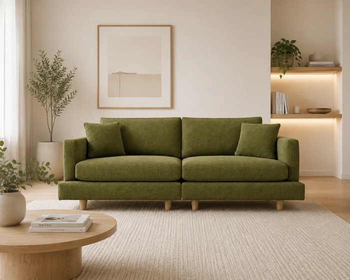 Sofa Dublin 3 Cuerpos (250 cm) EASY CLEAN – 2 Módulos - Verde en Verde - Sillones y sofás, Uruguay | Berna Home, vista 2