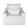 Sofá 1 Cuerpo Tela Blanco Positano en Blanco - Sillones y sofás, Uruguay | Divino, vista 3 de 6