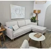 Sofa con Chaise PRADA PREVENTA - Beige Tela Rústica en Beige Tela Rústica - Sillones y sofás, Uruguay | Finkel, vista 4 de 6