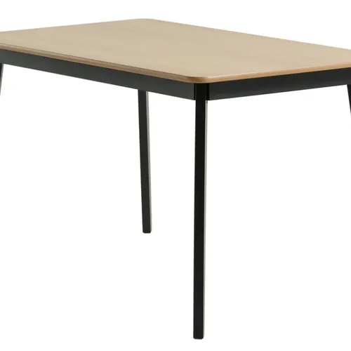 Mesa de comedor JEGIND 80x130 roble/negro en Roble/negro - Mesas de comedor, Uruguay | JYSK