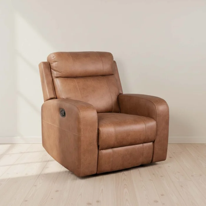 Recliner Manual Hamilton 1 Cuerpo Tela Marron Hamilton Camel en Beige - Sillones y sofás, Uruguay | Divino