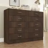 Comoda Cajonera de 10 Cajones para Dormitorio - FE - Marron en Marrón - Cómodas, Uruguay | Mulata, vista 1 de 5