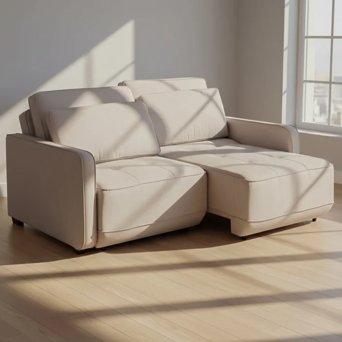 Sofa Cama Tela Gris Tivoli en Gris - Sillones y sofás, Uruguay | Divino