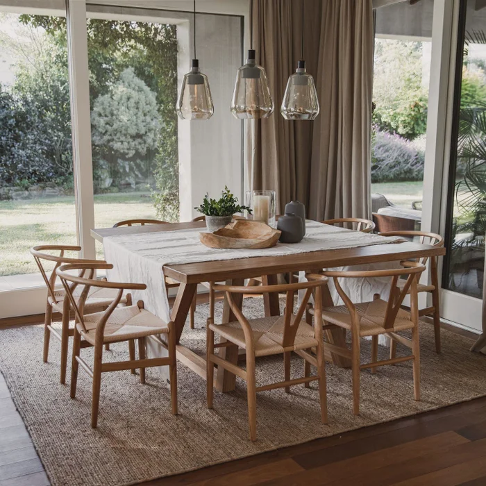 MESA COMEDOR DE LOURO 155X155 A MEDIDA en Madera natural - Mesas de comedor, Uruguay | Más Infinito Casa
