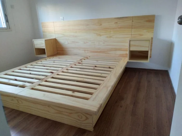 Cama Berna en Madera natural - Dormitorio, Uruguay | Treehouse Deco, vista 3