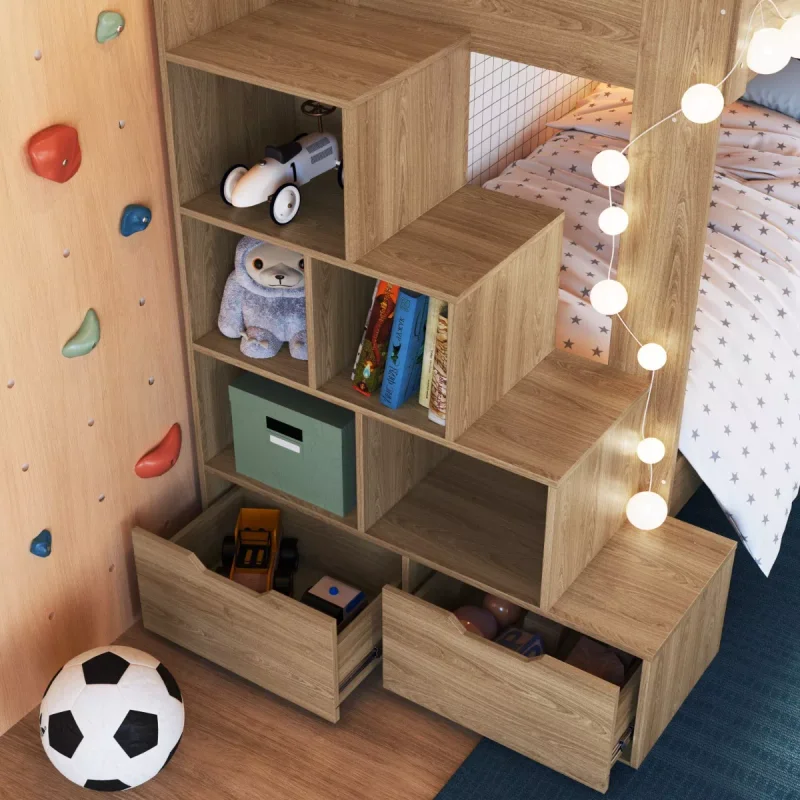 Cucheta Luca – Con Marinera – Marrón - Dormitorio, Uruguay | RM Muebles y Deco, vista 3