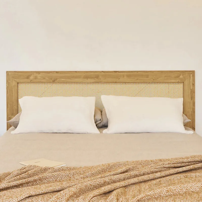 Cabecero Haydé en Madera natural - Respaldos de cama, Uruguay | Treehouse Deco