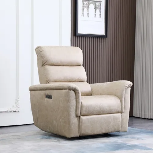 Sillón reclinable Benson 1 Cuerpo Beige en Beige - Sillones y sofás, Uruguay | Satec