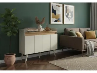 Aparador 4 puertas Dakar/Champagne - Comedor, Uruguay | Que Sal Muebleria