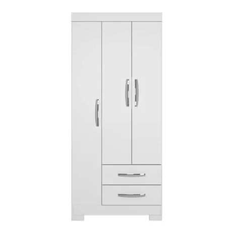 Ropero 3 puertas Flex en Blanco - Roperos y placares, Uruguay | La Cueva Muebles, vista 12