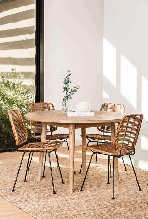 MESA COMEDOR NORDICA - OLMO NATURAL - 1.20 MTS en Madera natural - Mesas de comedor, Uruguay | La Iberica, vista 11
