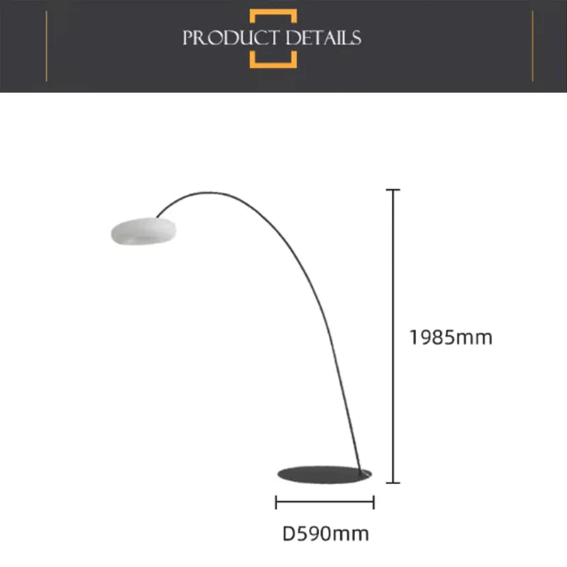 Lampara de pie Bastien en Negro - Lámparas de mesa, Uruguay | Decotech, vista 5