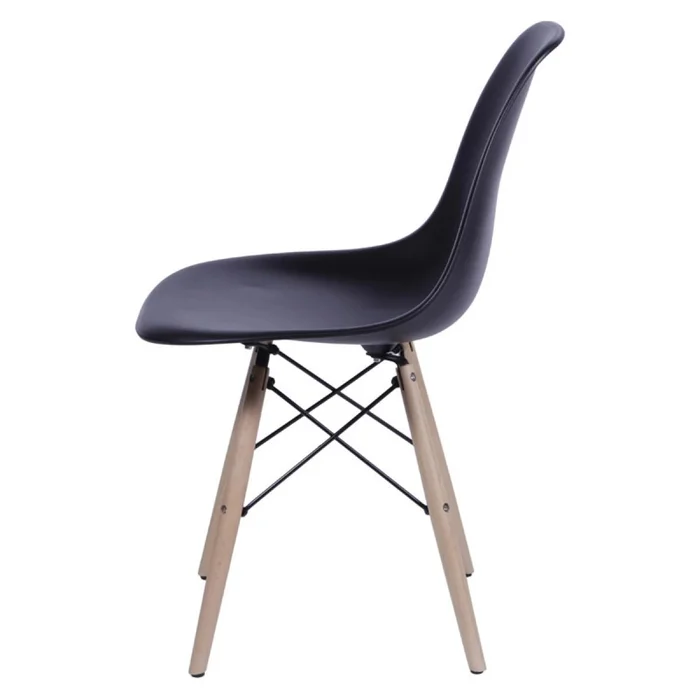 Silla Eames DKR - Base En Madera - Negro en Negro - Sillas, Uruguay | Rústico Hogar, vista 2