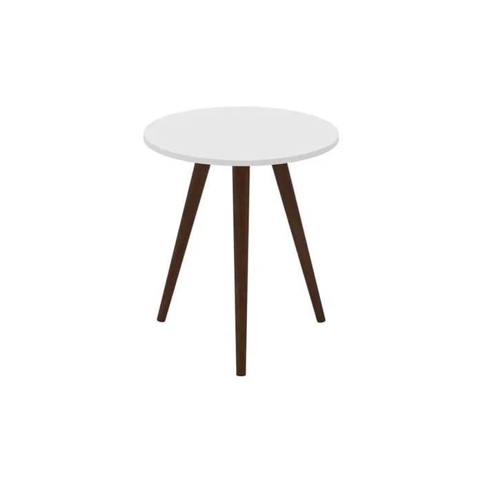 Mesa De Living Lateral Redonda Patas Altas 100% Mdp - Mesas de living, Uruguay | Lais Muebles