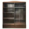 Ropero 4 puertas Linea Agata en Marrón - Roperos y placares, Uruguay | La Cueva Muebles, vista 4 de 4