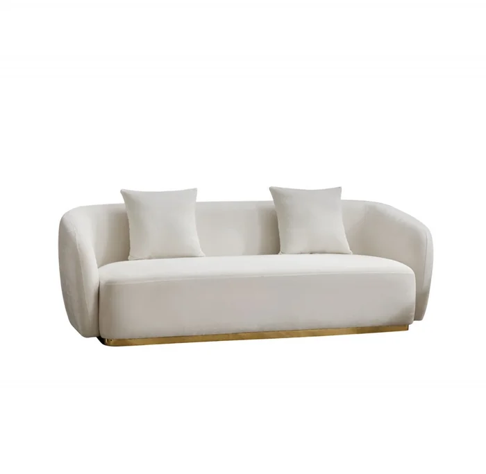 Sillon Alessio - 3 Cuerpo - Tela en Blanco - Sillones y sofás, Uruguay | Rústico Hogar