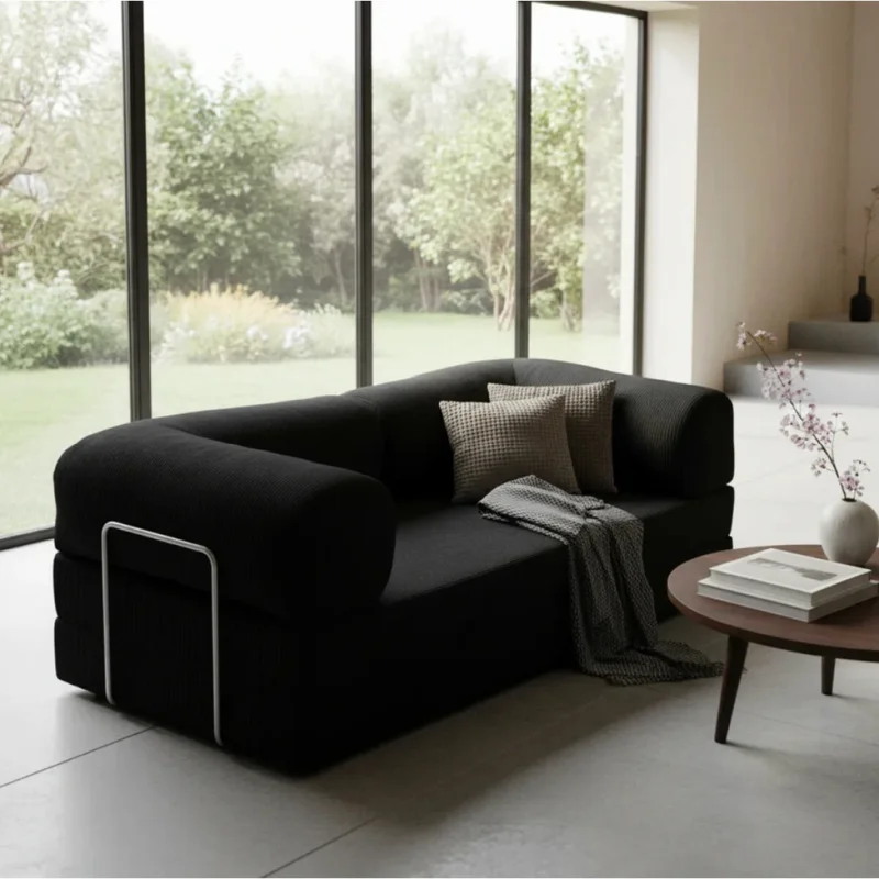 Sillón Cama Teddy - Black | PREVENTA en Negro - Sillones y sofás, Uruguay | Samic, vista 4