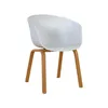 Silla De Comedor Polipropileno-y-madera Blanco Gardenia en Blanco - Sillas, Uruguay | Divino, vista 2 de 4