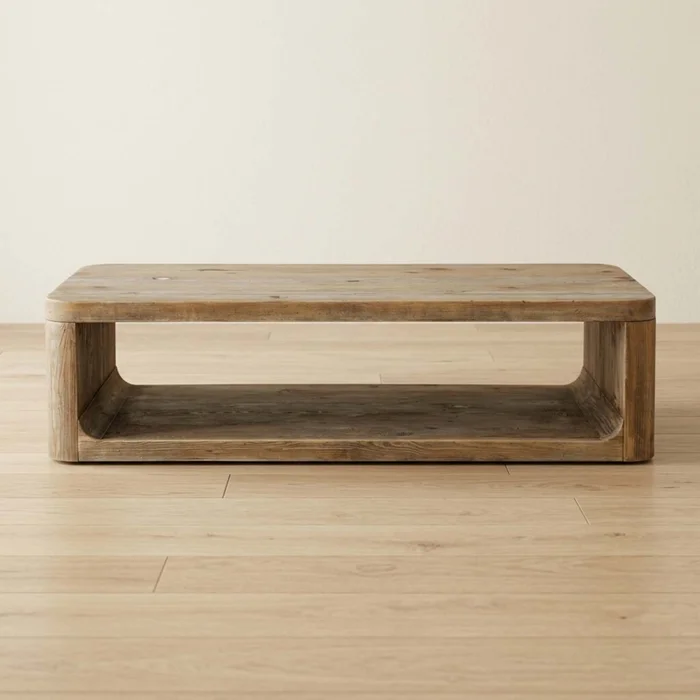Mesa Ratona Madera Natural-beige Romero Natural en Madera natural - Mesas de living, Uruguay | Divino