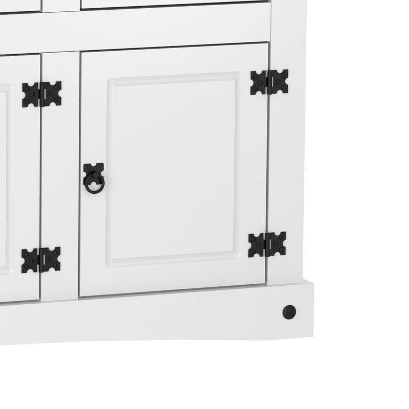 Aparador 3 Puertas 3 Cajones Linea Mexicana Barqueño E1638 en Blanco - Muebles, Uruguay | Soy Hogar, vista 8