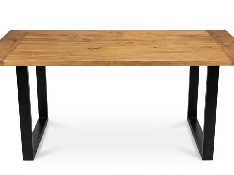 Mesa Comedor IRON Tablonada MUESTRA en Negro - Mesas de comedor, Uruguay | Finkel