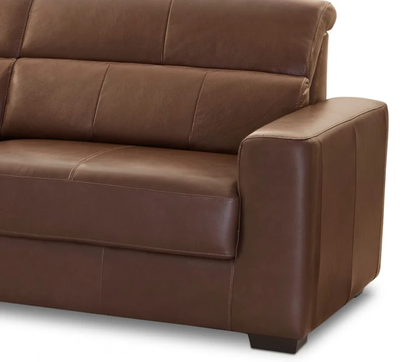 Sillón 100% Cuero - 3 Cuerpos - Sublime - Caramelo en Marrón - Sillones y sofás, Uruguay | Rústico Hogar, vista 5