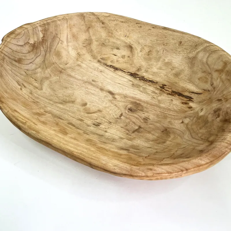 FUENTE ORGANICA OVAL M en Madera natural - Decoración, Uruguay | Fundamento Muebles