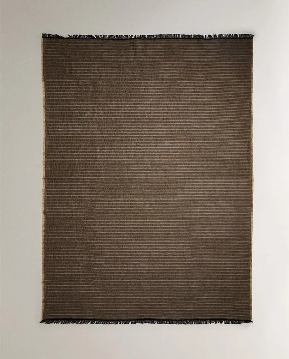 MANTA ALGODÓN LINO en Marrón - Textiles, Uruguay | Zara Home, vista 2