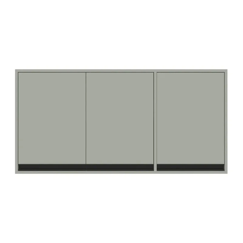 Aereo Modular Alto 3 Puertas Con Estante Mdp en Gris - Muebles, Uruguay | Soy Hogar, vista 3