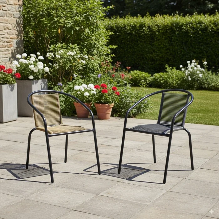Silla de Rattan New - Beige en Verde oliva - Muebles para el exterior, Uruguay | Rústico Hogar, vista 3