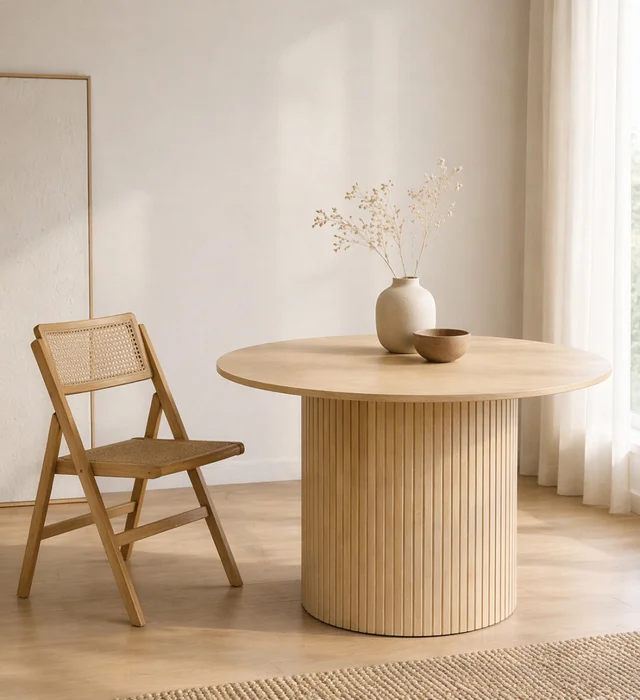 Mesa Imperial Natural 120 cm en Madera natural - Mesas de comedor, Uruguay | Samic, vista 2