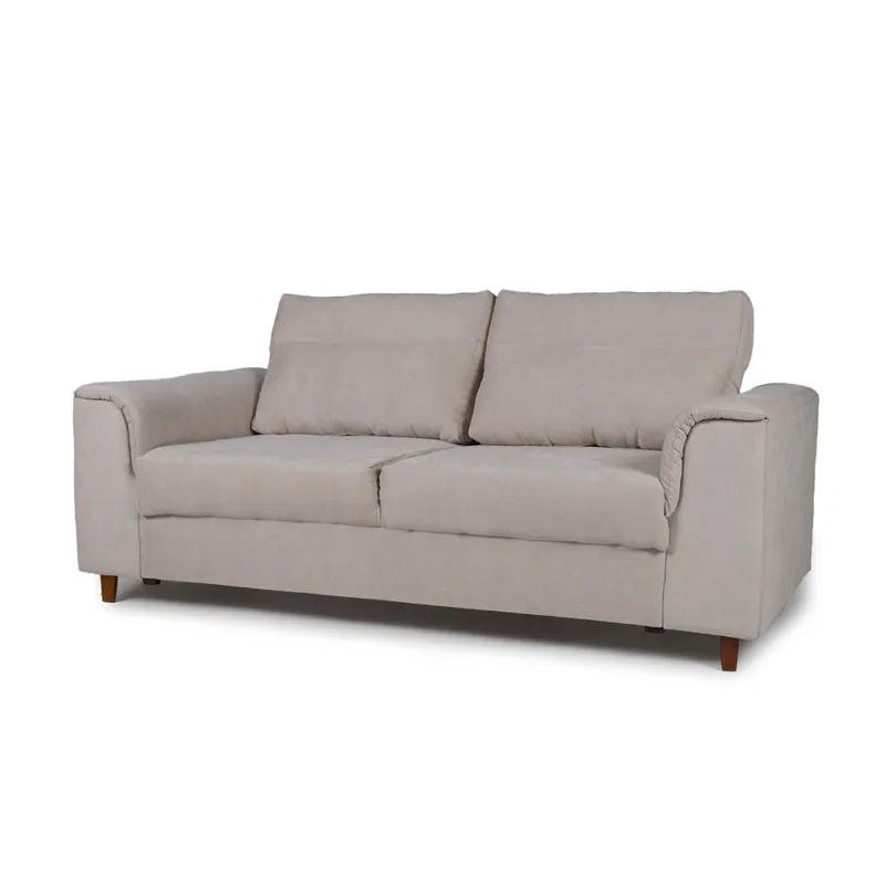 Sofá Aston (Outlet) - Tela Microfibra - 3 cuerpos - Berlin 02 (Beige) en Beige - Sillones y sofás, Uruguay | NYR