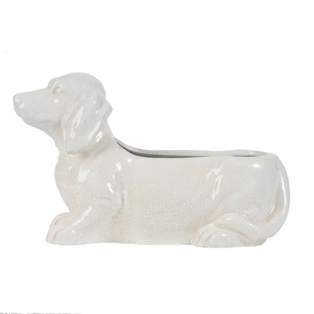 MACETA PERRO en Blanco - Jarrones, Uruguay | Sentido Jose Ignacio, vista 2
